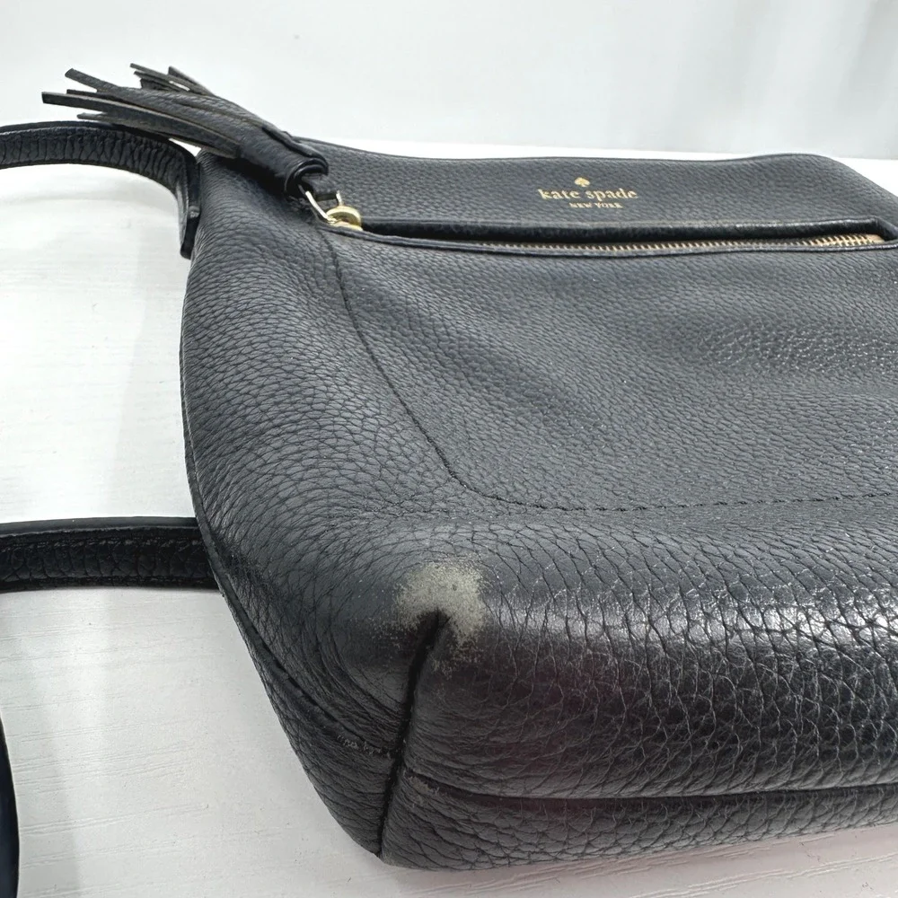 Kate Spade Chester Street Dessi Leather Crossbody‎ Bag Black